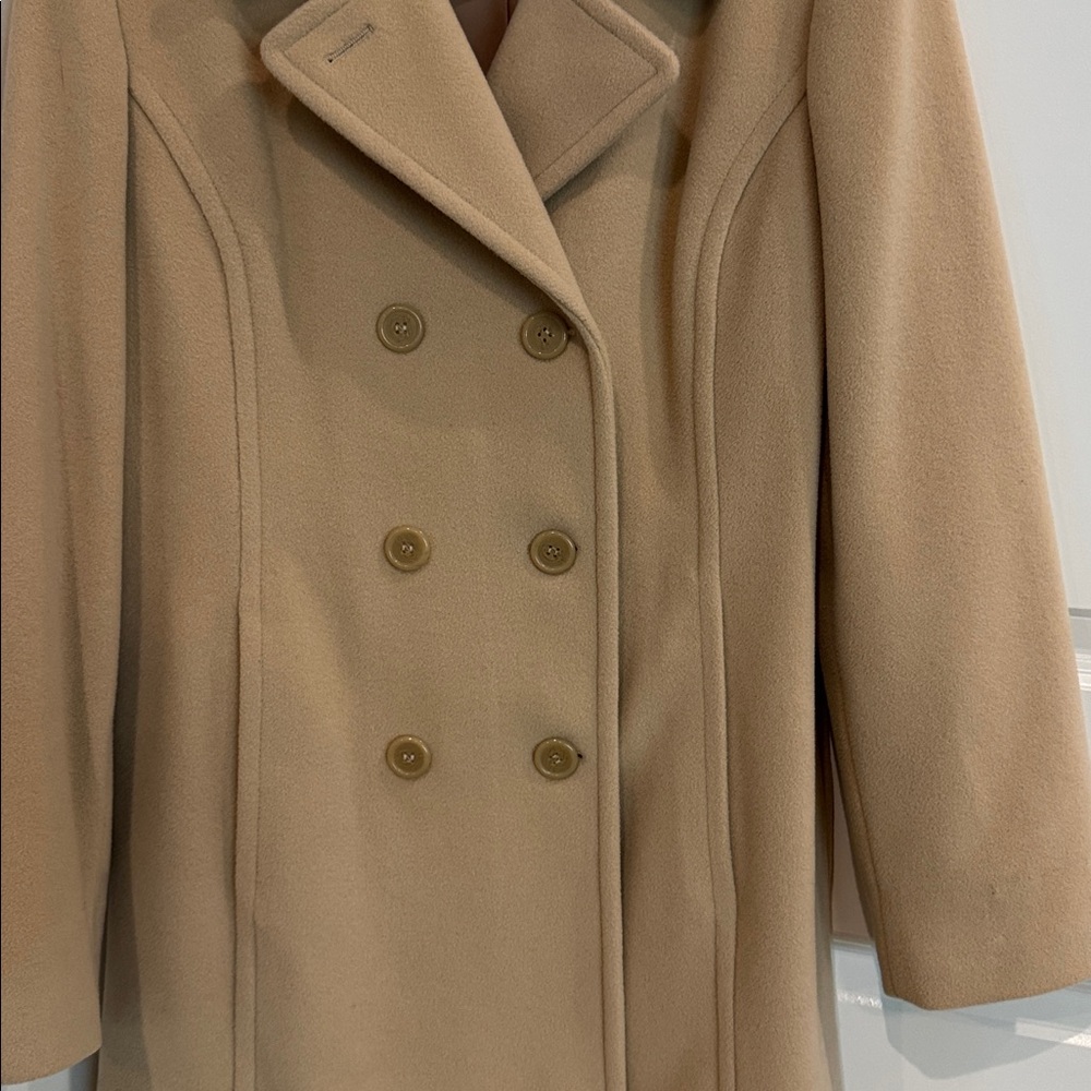 Marvin Richards Wool Cashmere Double-Breasted Pea Coat- Women’s Medium - Picture 4 of 10